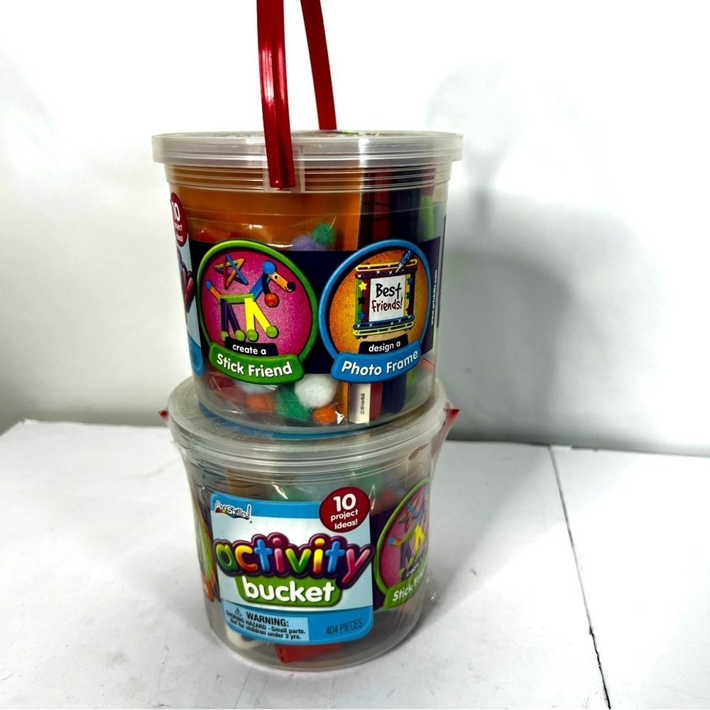 New 2 Activity Buckets Kids Craft Project
